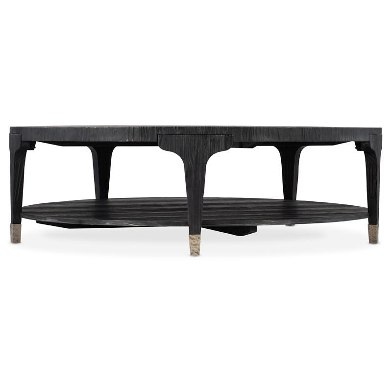 Hooker Furniture 6033-80111-99 Chapman Shou Sugi Ban Round Cocktail Table