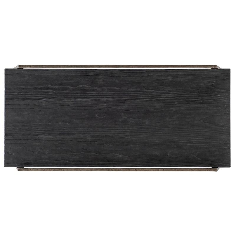 Large Picture of Hooker Furniture 6033-80210-99 Chapman Shou Sugi Ban Rectangle Cocktail Table