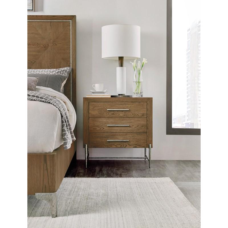 Large Picture of Hooker Furniture 6033-90116-85 Chapman Three-Drawer Nightstand