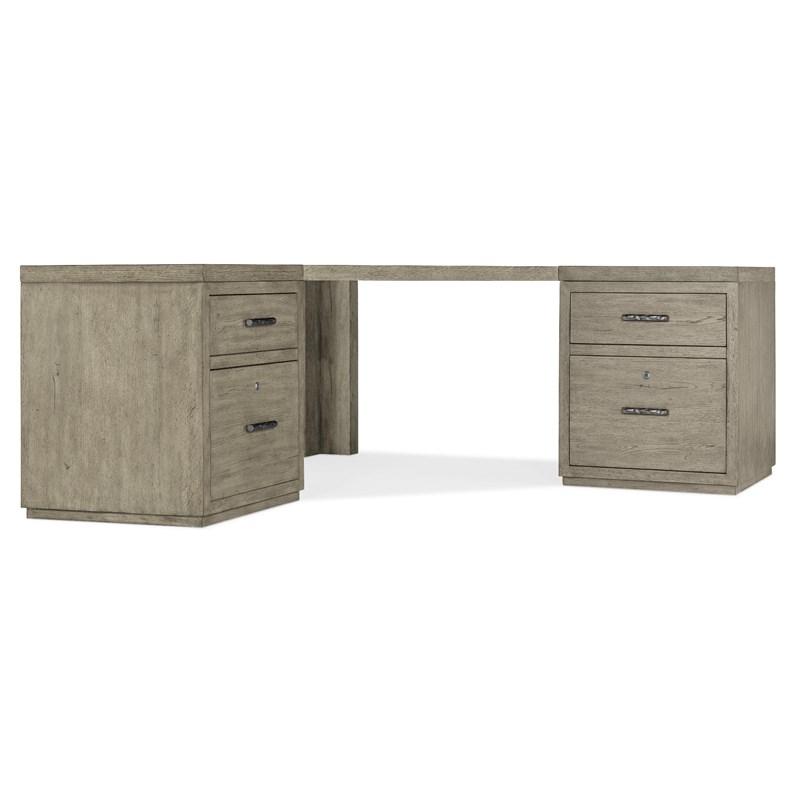 Hooker Furniture 6150-10934-85 Linville Falls Corner Desk with Two Files