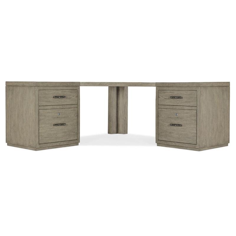 Large Picture of Hooker Furniture 6150-10934-85 Linville Falls Corner Desk with Two Files