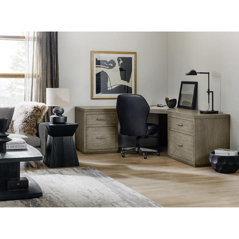 Large Picture of Hooker Furniture 6150-10934-85 Linville Falls Corner Desk with Two Files