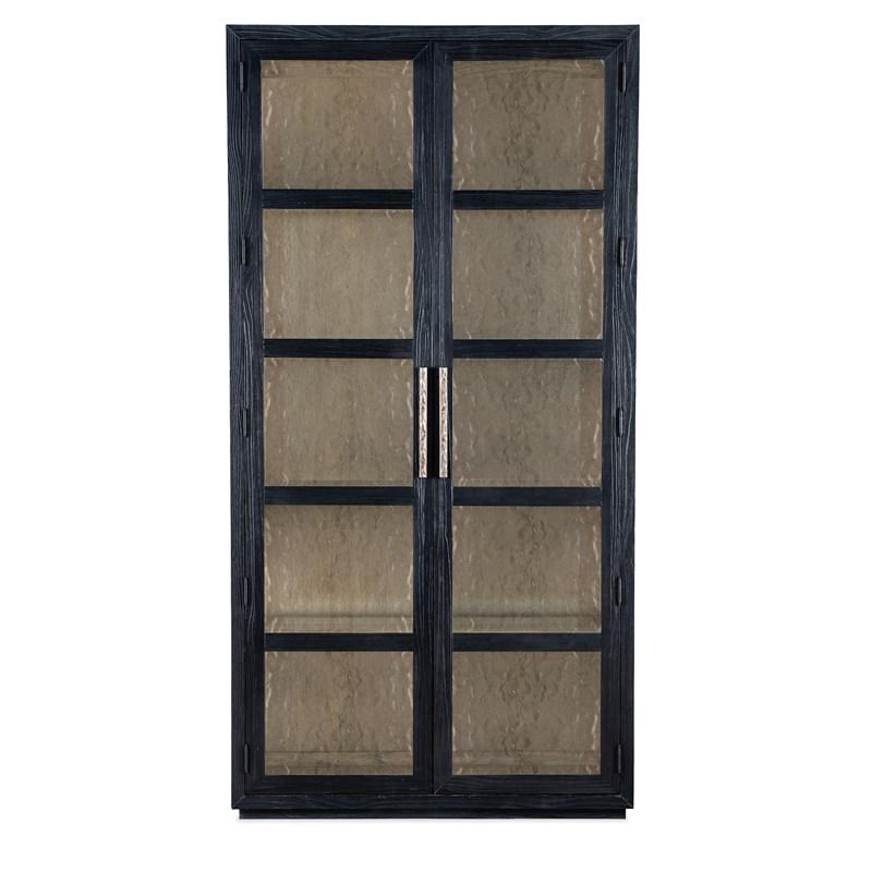 Large Picture of Hooker Furniture 6150-75906-99 Linville Falls Shou Sugi Ban Curio Cabinet