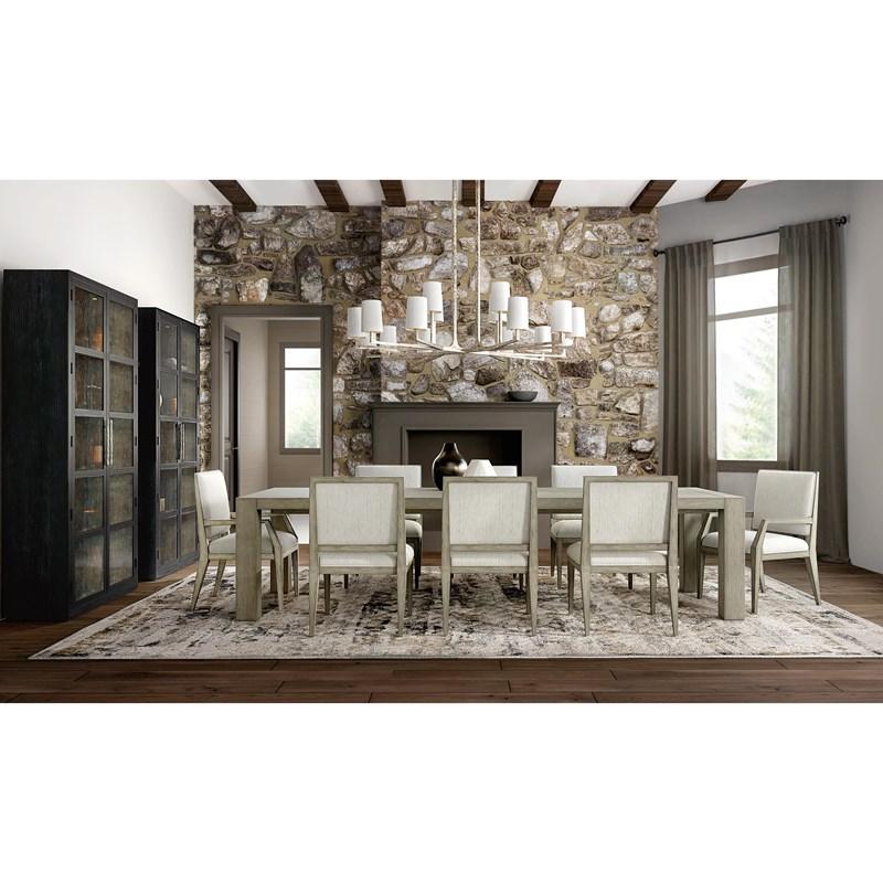 Large Picture of Hooker Furniture 6150-75906-99 Linville Falls Shou Sugi Ban Curio Cabinet