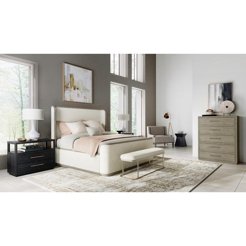 Large Picture of Hooker Furniture 6150-90016-99 Linville Falls Shou Sugi Ban Two Drawer Nightstand