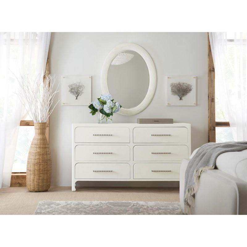 Large Picture of Hooker Furniture 6350-90007-04 Serenity Amelia Oval Mirror
