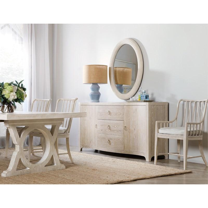 Large Picture of Hooker Furniture 6350-90007-04 Serenity Amelia Oval Mirror