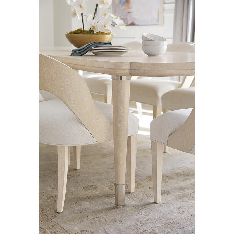 Large Picture of Hooker Furniture 6500-75200-80 Nouveau Chic Rectangle Dining Table with 1-22in Leaf