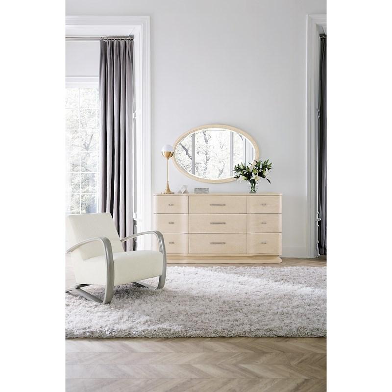 Large Picture of Hooker Furniture 6500-90009-80 Nouveau Chic Oval Mirror