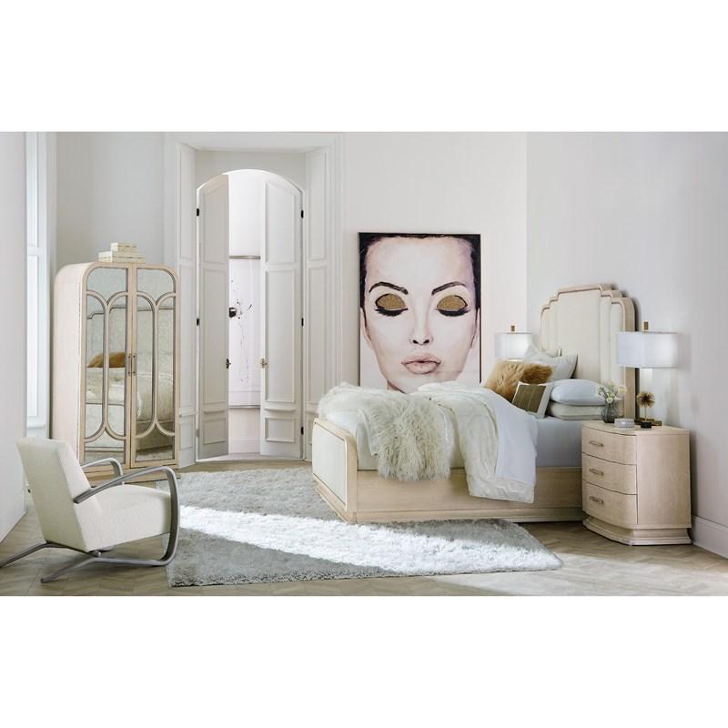 Large Picture of Hooker Furniture 6500-90866-80 Nouveau Chic King Upholstered Bed