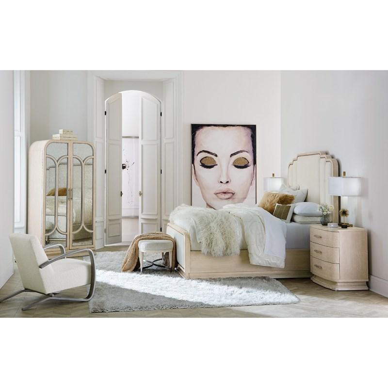 Large Picture of Hooker Furniture 6500-90866-80 Nouveau Chic King Upholstered Bed