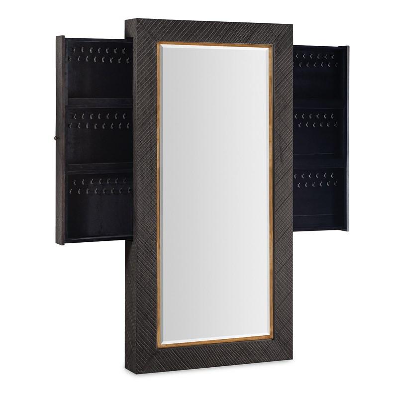 Large Picture of Hooker Furniture 6700-50007-99 Big Sky Floor Mirror withJewelry Storage