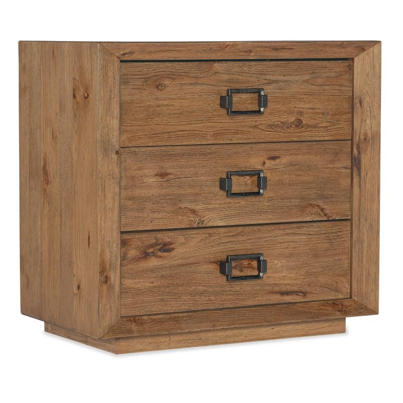 Hooker Furniture 6700-90015-80 Big Sky Three Drawer Nightstand