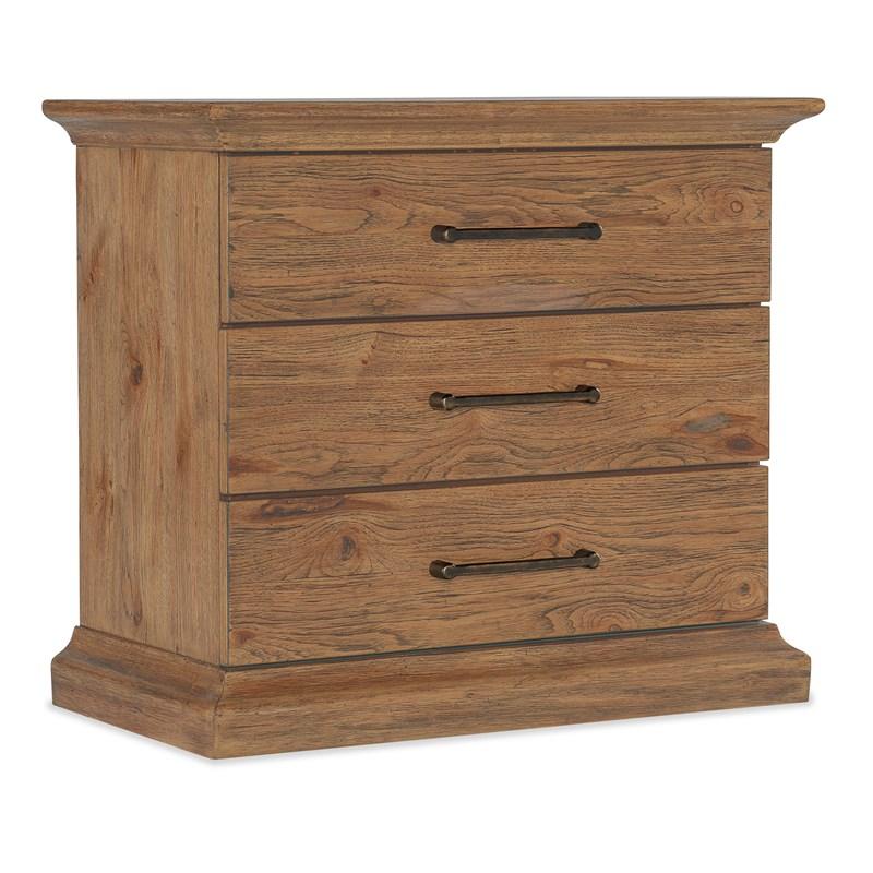 Hooker Furniture 6700-90016-80 Big Sky Three Drawer Nightstand