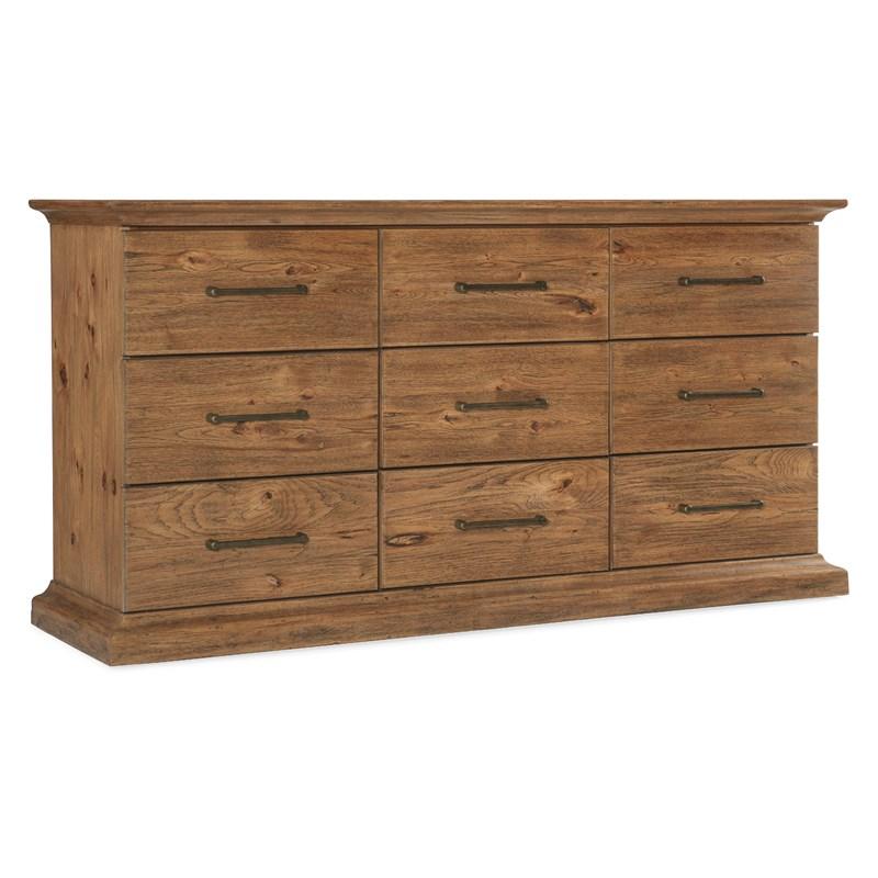 Hooker Furniture 6700-90202-80 Big Sky Nine Drawer Dresser