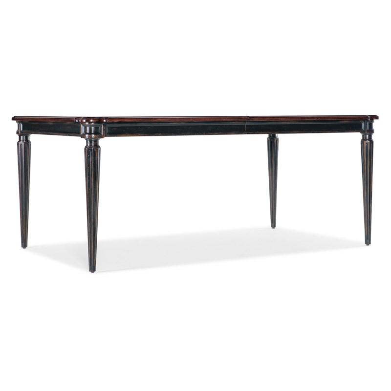 Hooker Furniture 6750-75200-00 Charleston Rectangle Leg Dining Table w-2-22in leaves