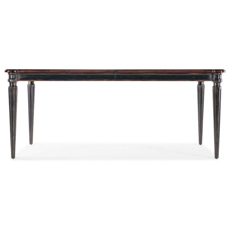 Large Picture of Hooker Furniture 6750-75200-00 Charleston Rectangle Leg Dining Table w-2-22in leaves