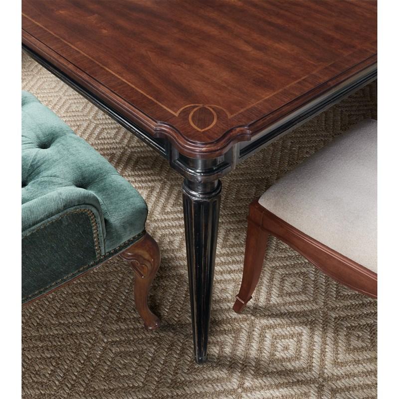 Large Picture of Hooker Furniture 6750-75200-00 Charleston Rectangle Leg Dining Table w-2-22in leaves