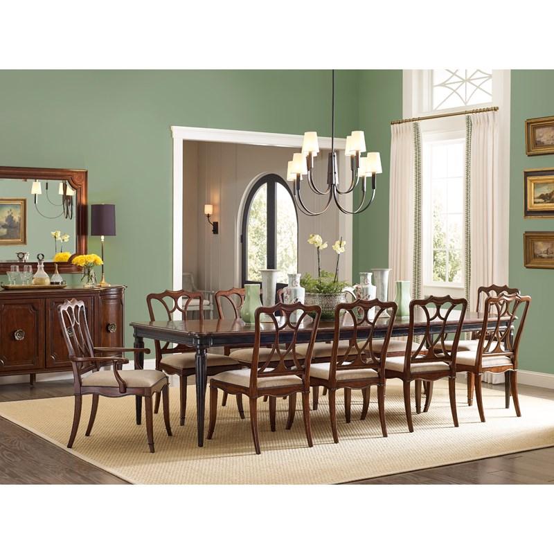 Large Picture of Hooker Furniture 6750-75300-85 Charleston Upholstered Seat Arm Chair