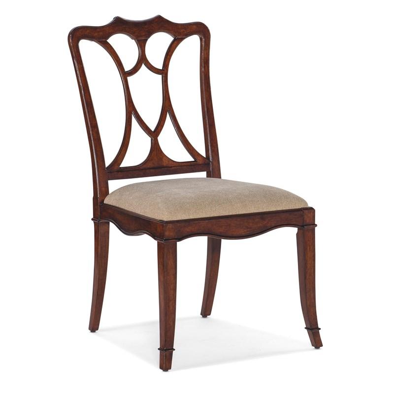 Hooker Furniture 6750-75310-85 Charleston Upholstered Seat Side Chair