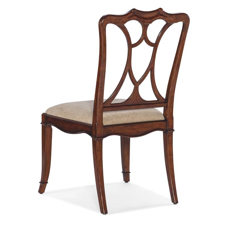 Large Picture of Hooker Furniture 6750-75310-85 Charleston Upholstered Seat Side Chair