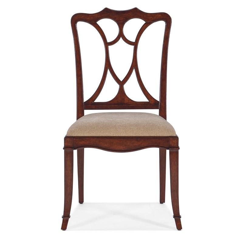 Large Picture of Hooker Furniture 6750-75310-85 Charleston Upholstered Seat Side Chair