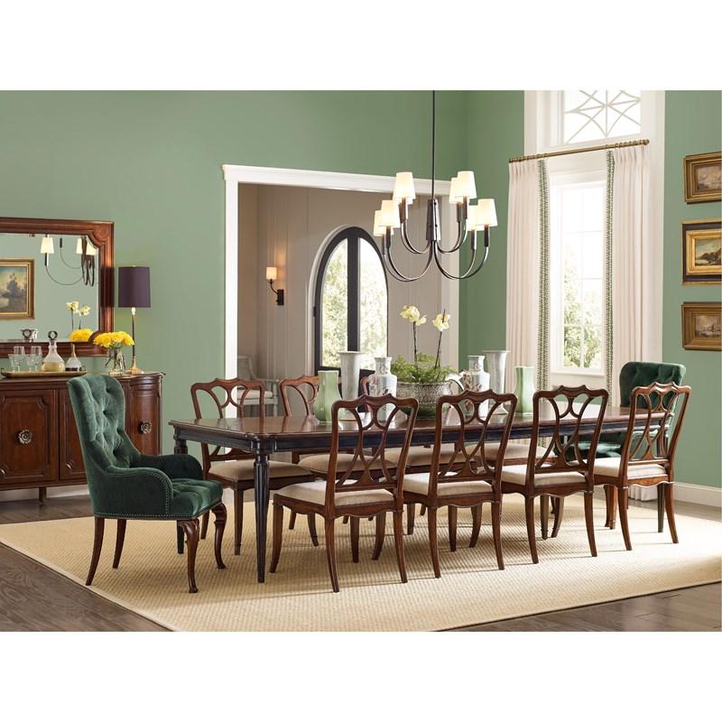 Large Picture of Hooker Furniture 6750-75310-85 Charleston Upholstered Seat Side Chair