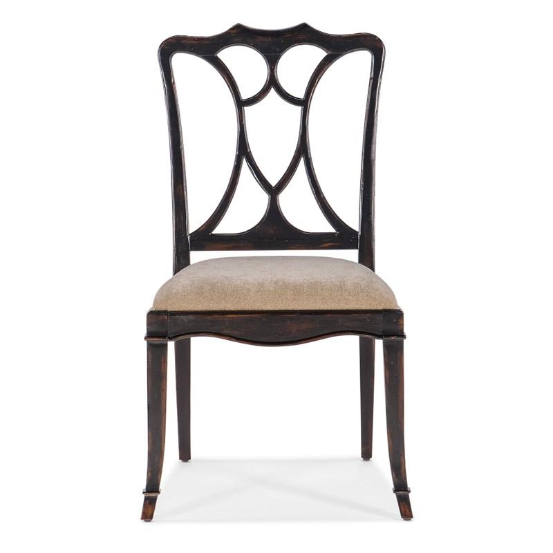 Large Picture of Hooker Furniture 6750-75310-97 Charleston Upholstered Seat Side Chair