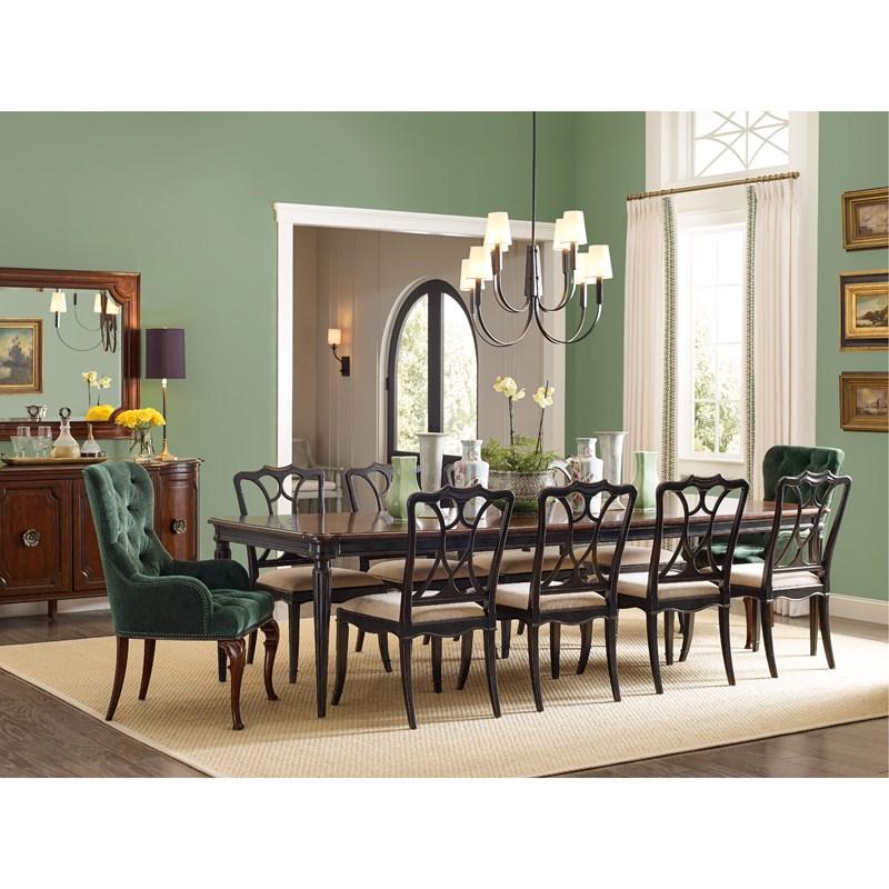 Large Picture of Hooker Furniture 6750-75310-97 Charleston Upholstered Seat Side Chair