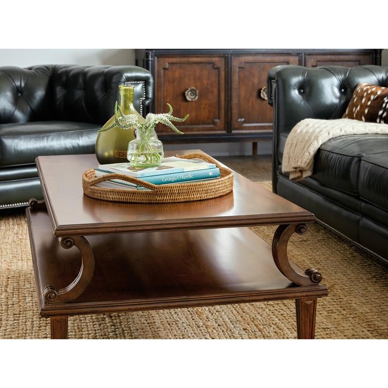 Large Picture of Hooker Furniture 6750-80110-85 Charleston Rectangle Cocktail Table