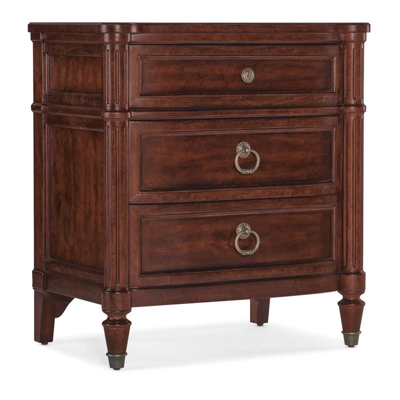 Hooker Furniture 6750-90015-85 Charleston Three-Drawer Nightstand