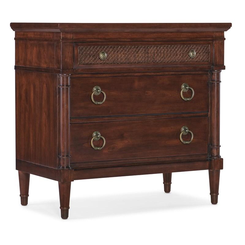 Hooker Furniture 6750-90315-85 Charleston Three-Drawer Nightstand