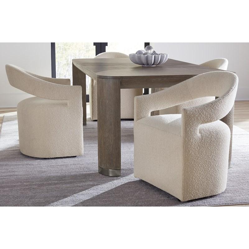 Large Picture of Hooker Furniture 6850-75200-89 Modern Mood Leg Dining Table with 1-24in Leaf