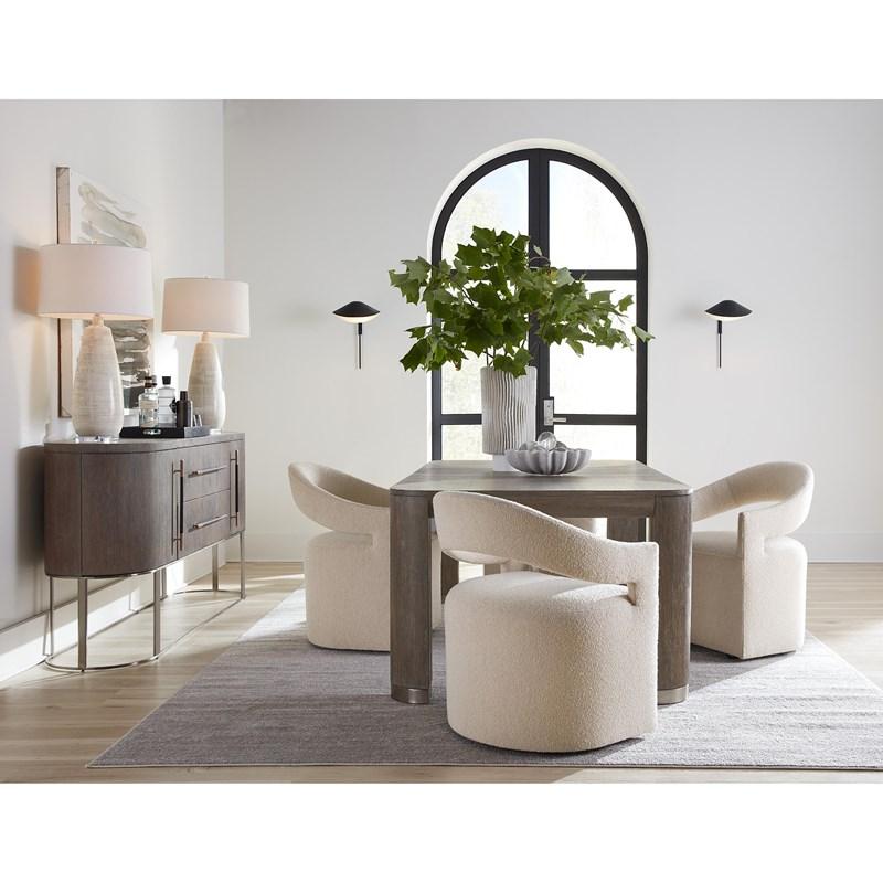 Large Picture of Hooker Furniture 6850-75200-89 Modern Mood Leg Dining Table with 1-24in Leaf