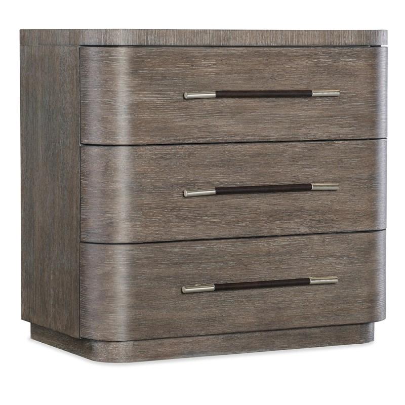 Hooker Furniture 6850-90016-89 Modern Mood Three Drawer Nightstand
