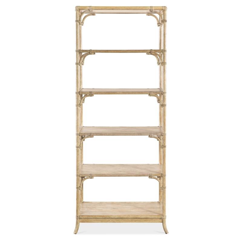 Large Picture of Hooker Furniture 6950-10445-80 Retreat Pole Rattan Bookcase