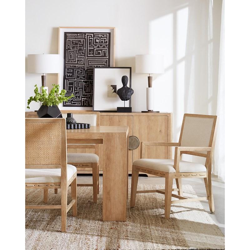 Large Picture of Hooker Furniture 6950-75200-80 Retreat Rectangle Dining Table with 1-22in Leaf