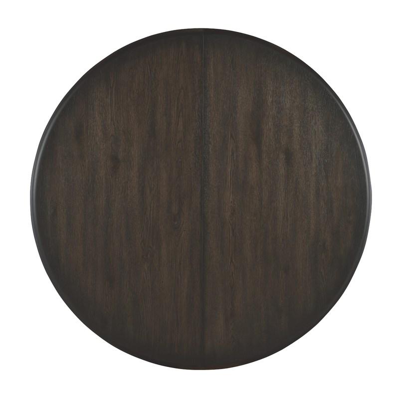 Large Picture of Hooker Furniture 6950-75201-99 Retreat Pole Rattan Round Dining Table with 1-20in Leaf
