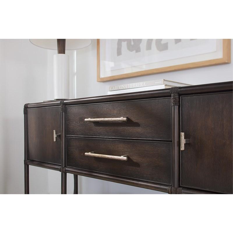 Large Picture of Hooker Furniture 6950-75917-99 Retreat Pole Rattan Sideboard