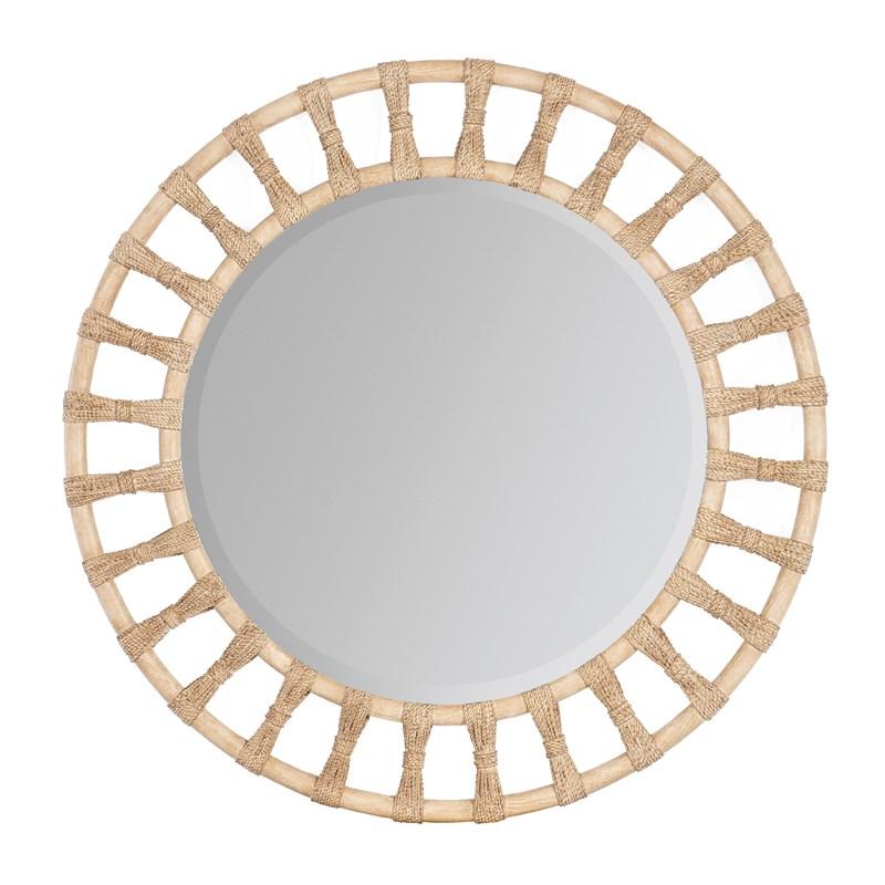 Hooker Furniture 6950-90005-80 Retreat Pole Rattan Accent Mirror