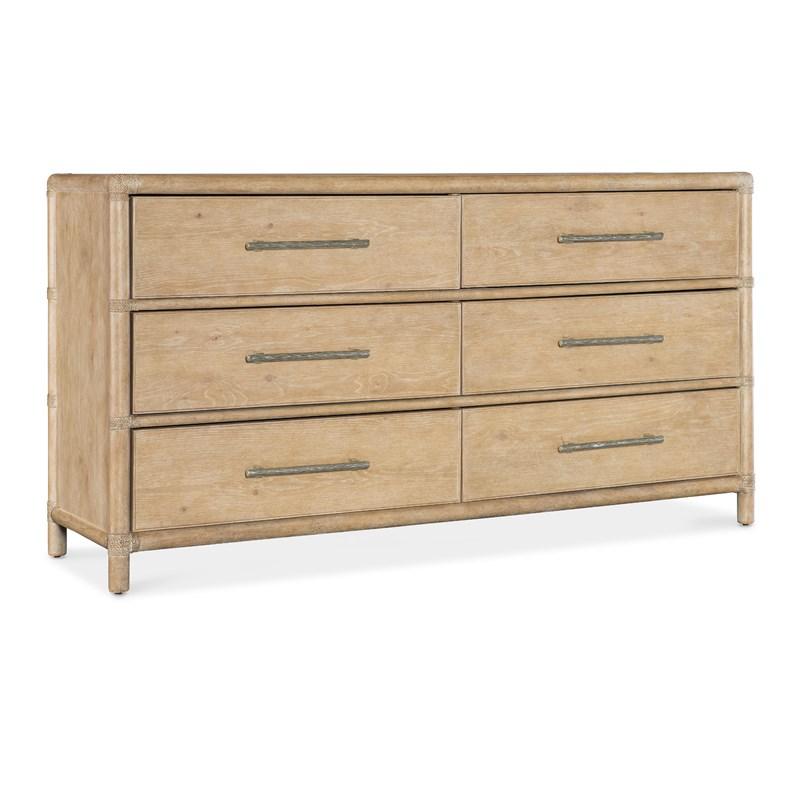 Hooker Furniture 6950-90202-80 Retreat Pole Rattan Dresser