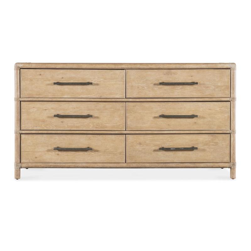 Large Picture of Hooker Furniture 6950-90202-80 Retreat Pole Rattan Dresser
