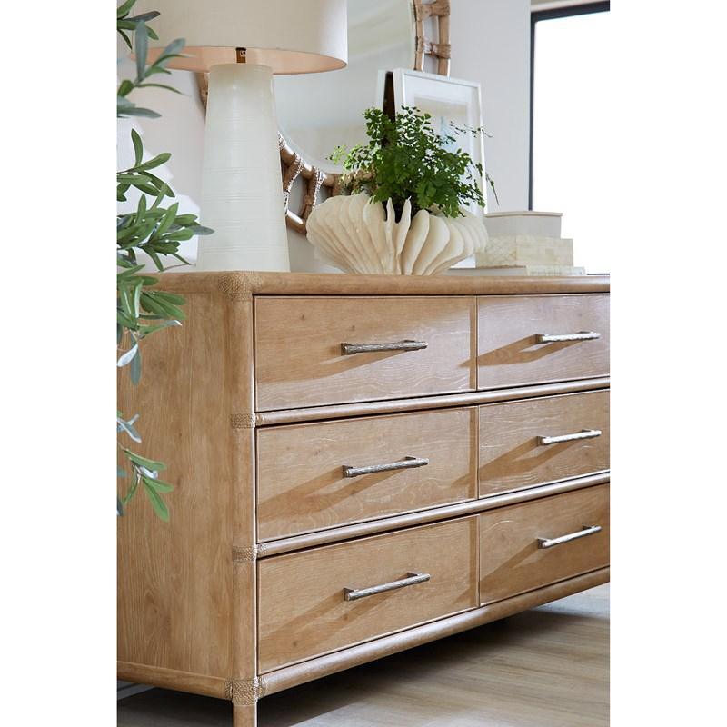 Large Picture of Hooker Furniture 6950-90202-80 Retreat Pole Rattan Dresser