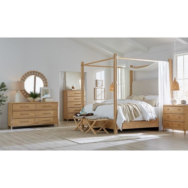 Large Picture of Hooker Furniture 6950-90202-80 Retreat Pole Rattan Dresser