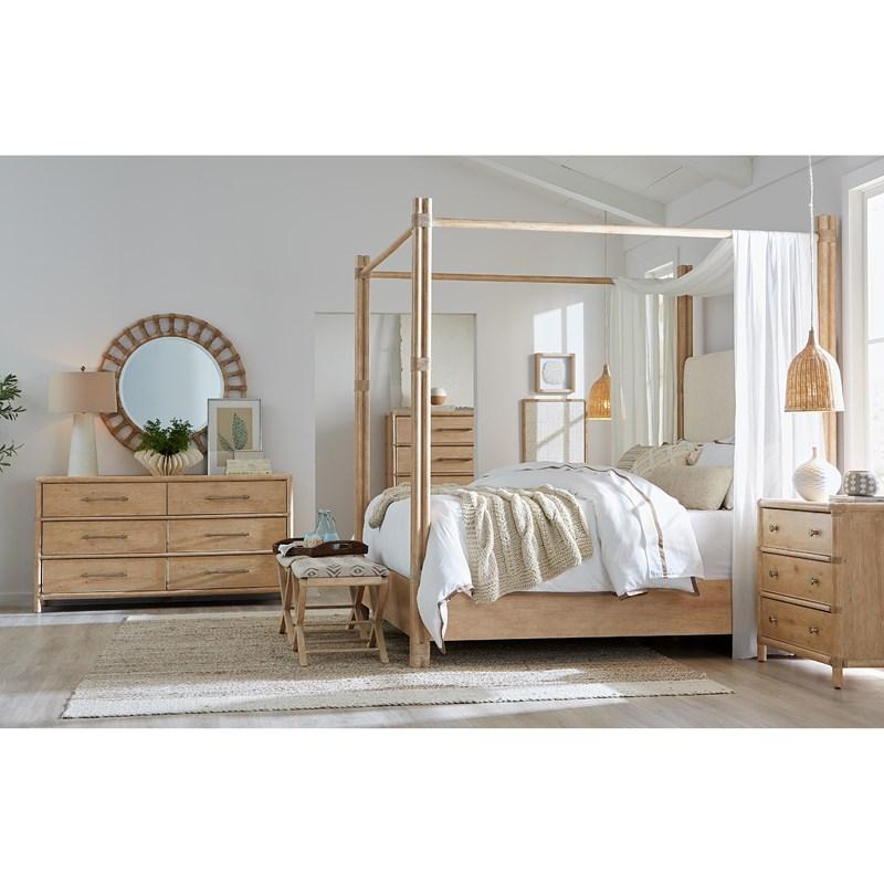 Large Picture of Hooker Furniture 6950-90202-80 Retreat Pole Rattan Dresser