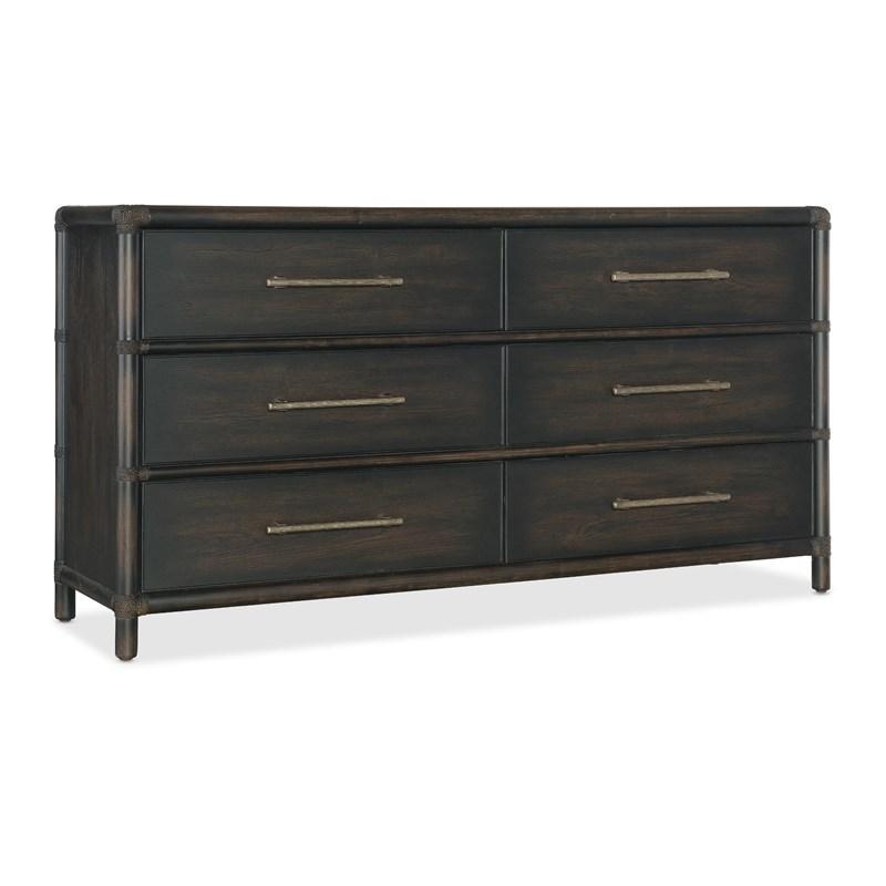 Hooker Furniture 6950-90202-99 Retreat Pole Rattan Dresser