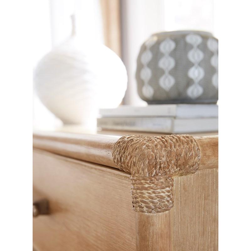 Large Picture of Hooker Furniture 6950-90216-80 Retreat Pole Rattan Nightstand