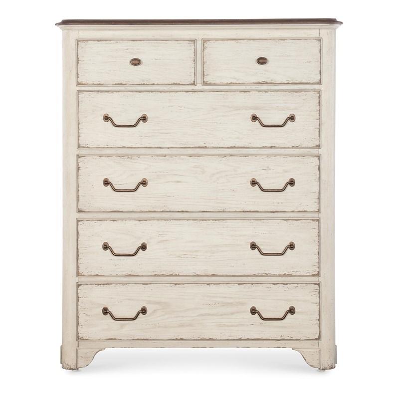 Large Picture of Hooker Furniture 7050-90010-02 Americana Six-Drawer Chest