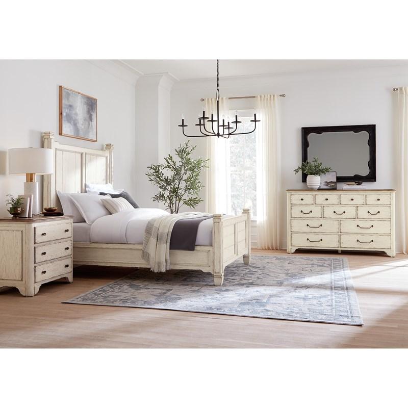 Large Picture of Hooker Furniture 7050-90250-02 Americana Queen Panel Bed
