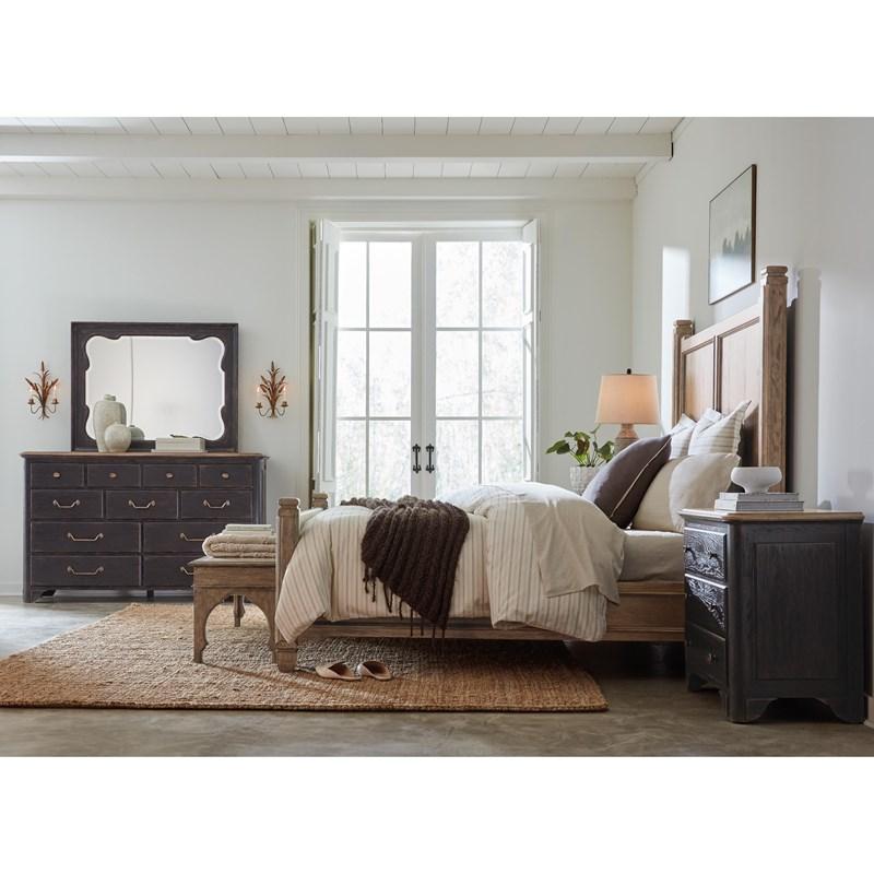 Large Picture of Hooker Furniture 7050-90266-85 Americana King Panel Bed